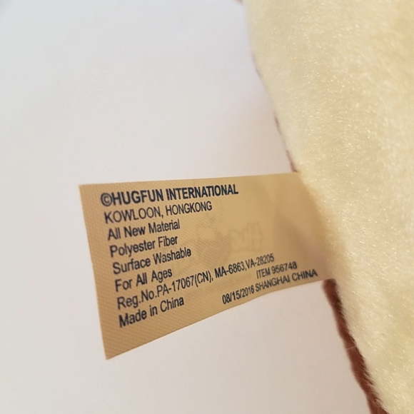 Hugfun British Bulldog Teddy Bear Stuffed Animal - Picture 8 of 9